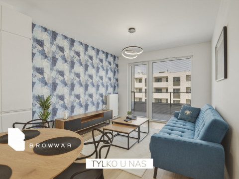 Nowoczesny apartament, 2 pokoje z balkonem