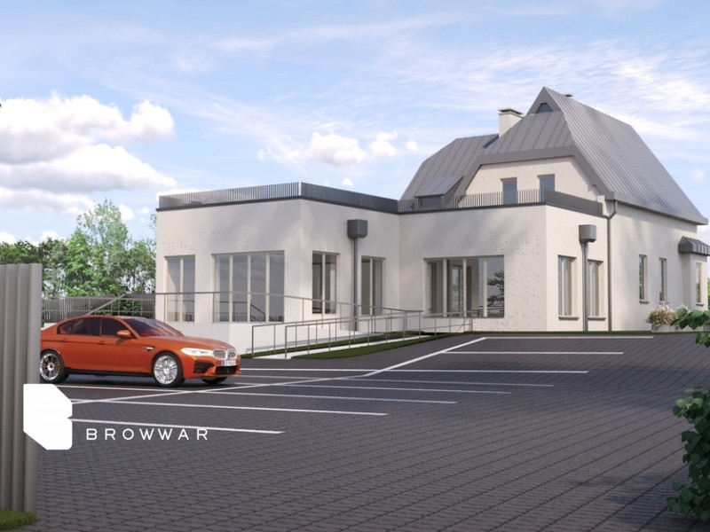 Budynek 410m2 pod biura, handel z własnym parkinem przy ul. Lutyckiej